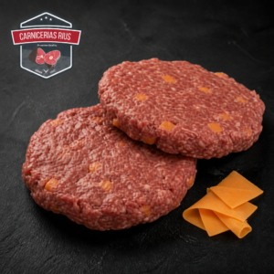 Hamburguesas de carne con queso, Carnicerías Rius.