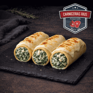 Canelones rellenos de espinacas
