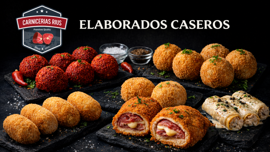 Croquetas caseras variadas de Carnicerías Rius