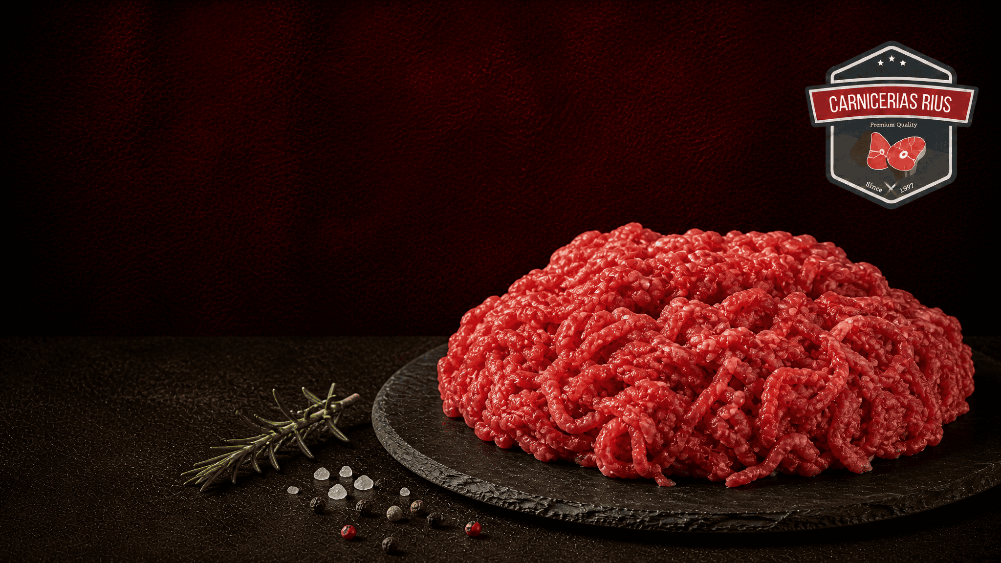 carne picada fresca para hamburguesa artesana en Carnicería Rius